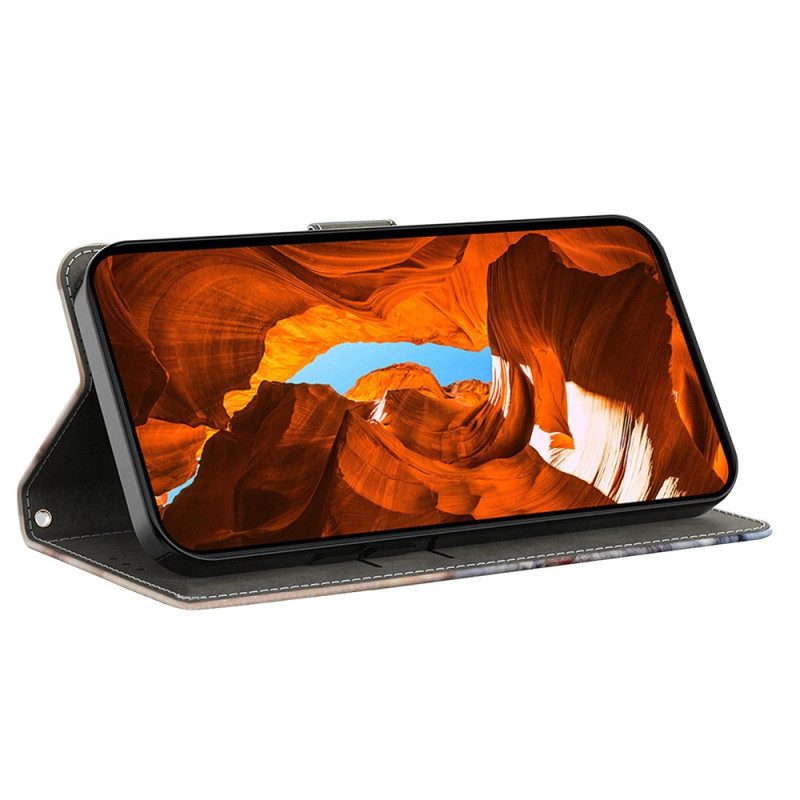 Lederhüllen Xiaomi Redmi Note 14 Pro 4g Glänzende Schmetterlinge