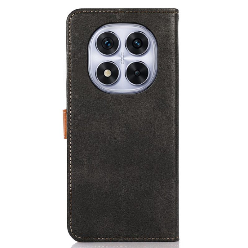 Lederhüllen Xiaomi Redmi Note 14 Pro 4g Goldener Verschluss Khazneh