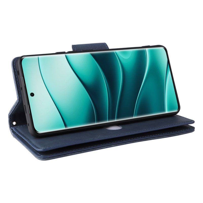 Lederhüllen Xiaomi Redmi Note 14 Pro 4g Handyhülle Reißverschlussgeldbörse Mit Riemen