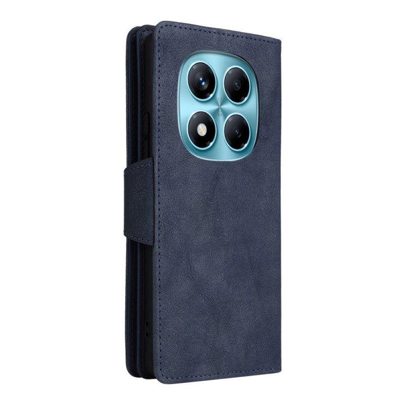 Lederhüllen Xiaomi Redmi Note 14 Pro 4g Handyhülle Reißverschlussgeldbörse Mit Riemen