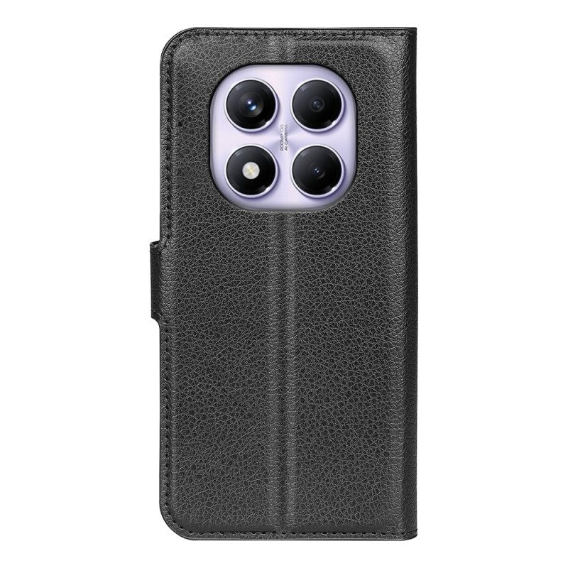 Lederhüllen Xiaomi Redmi Note 14 Pro 4g Klassisches Litschi-kunstleder