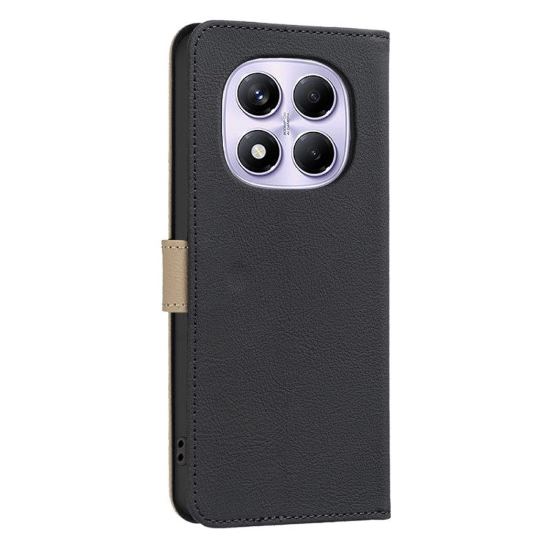 Lederhüllen Xiaomi Redmi Note 14 Pro 4g Zweifarbig Binfen Color