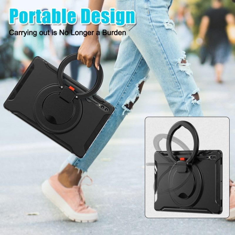 Hülle Samsung Galaxy Tab S10 Ultra Drehbarer Ringständer