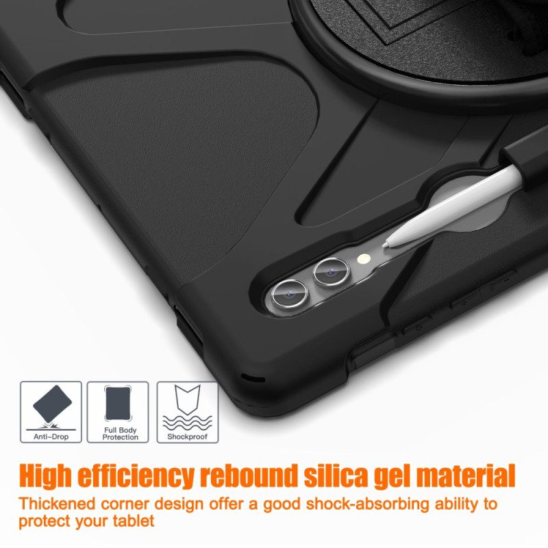 Hülle Samsung Galaxy Tab S10 Ultra Dreifacher Schutzgurt Und Ständer