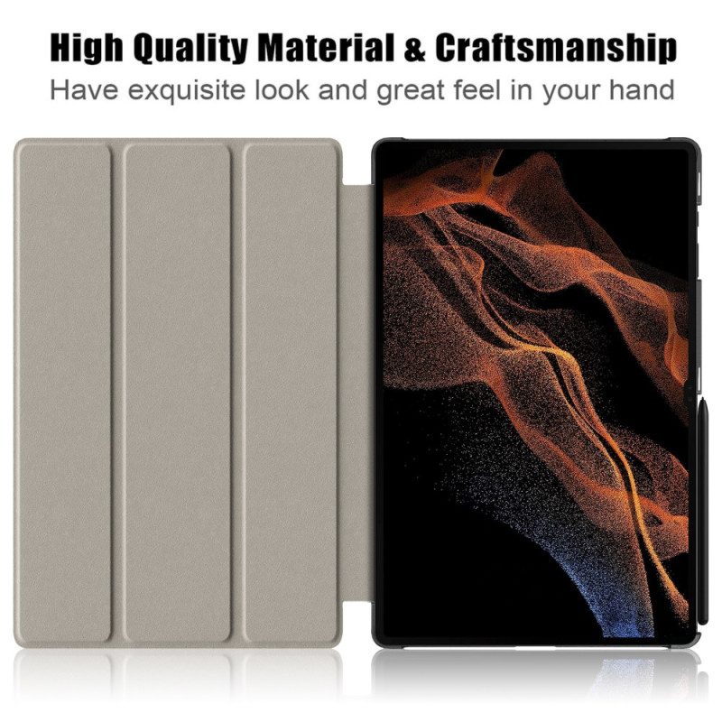 Samsung Galaxy Tab S10 Ultra Dreifach Faltbarer Ständer Mit Stoßschutz