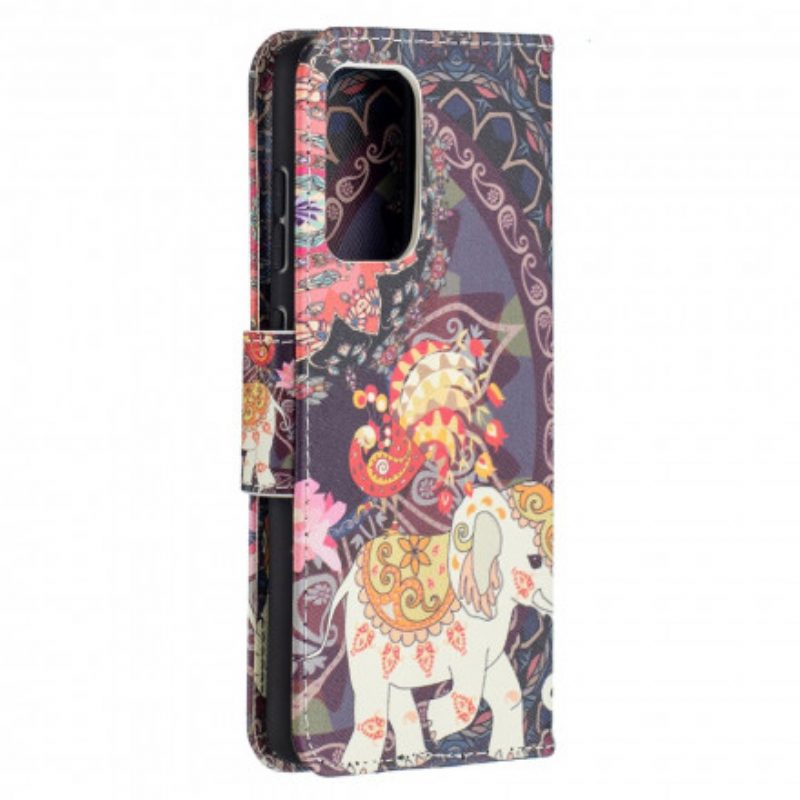 Lederhüllen Für Samsung Galaxy A52 4G / A52 5G / A52s 5G Ethnische Elefanten-mandala