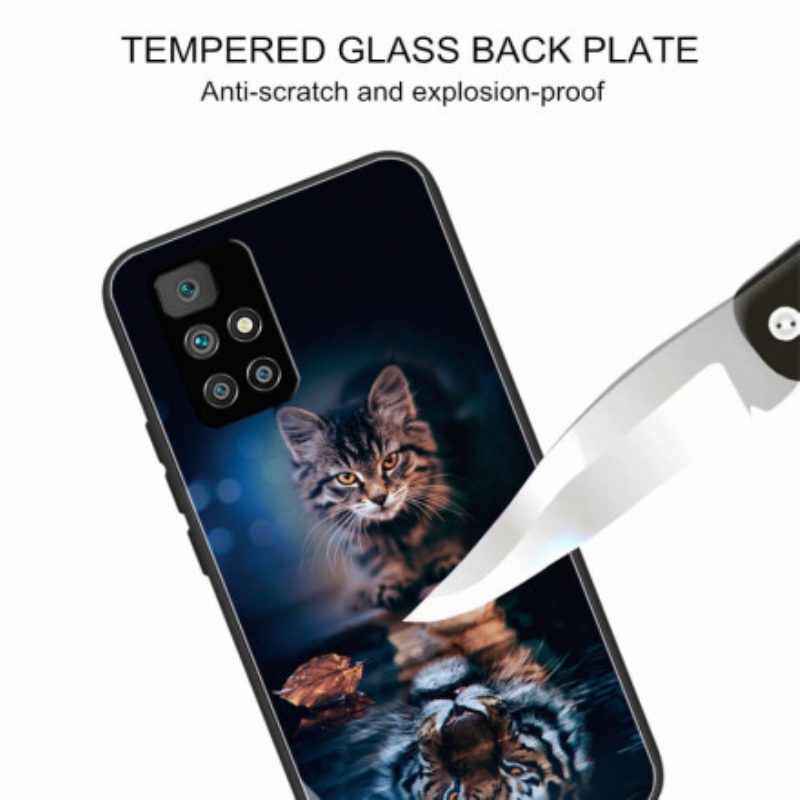 Handyhülle Für Xiaomi Redmi 10 Mein Tiger Gehärtetes Glas