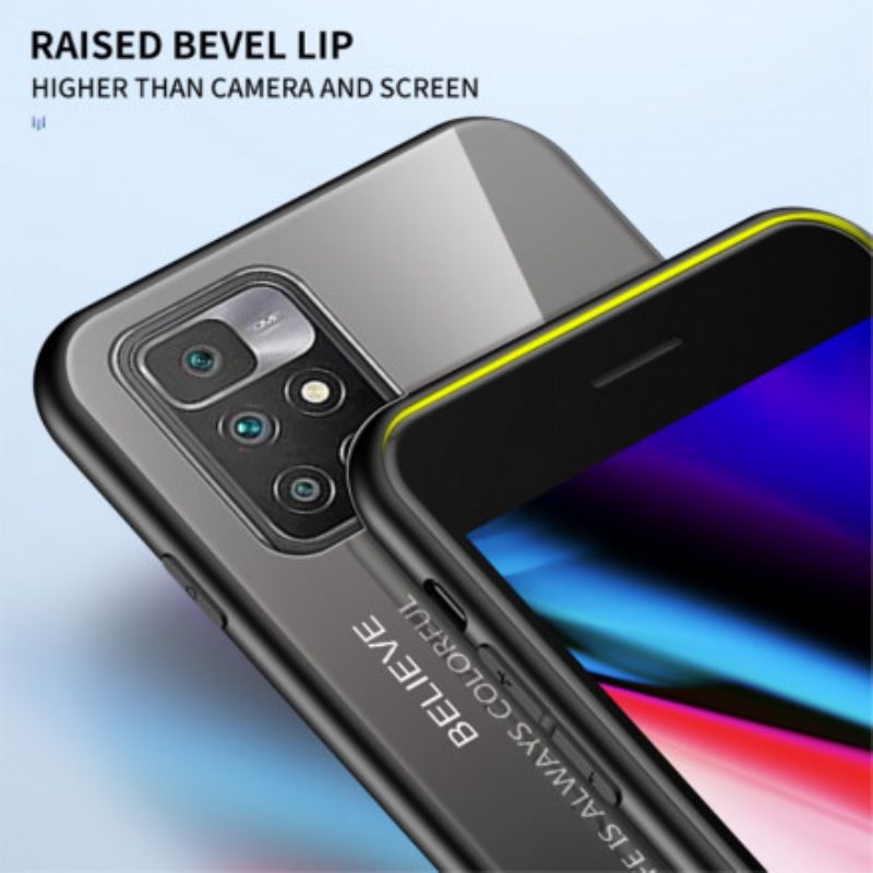 Hülle Für Xiaomi Redmi 10 Gehärtetes Glas Hallo