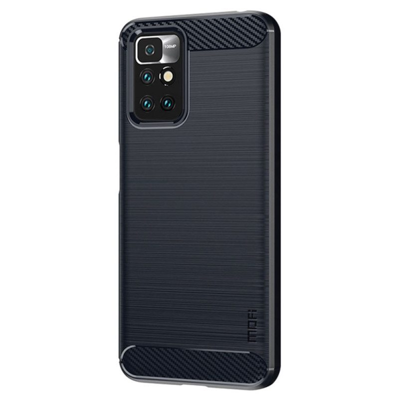Hülle Für Xiaomi Redmi 10 Mofi Gebürstete Kohlefaser