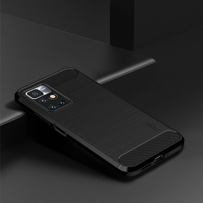 Hülle Für Xiaomi Redmi 10 Mofi Gebürstete Kohlefaser