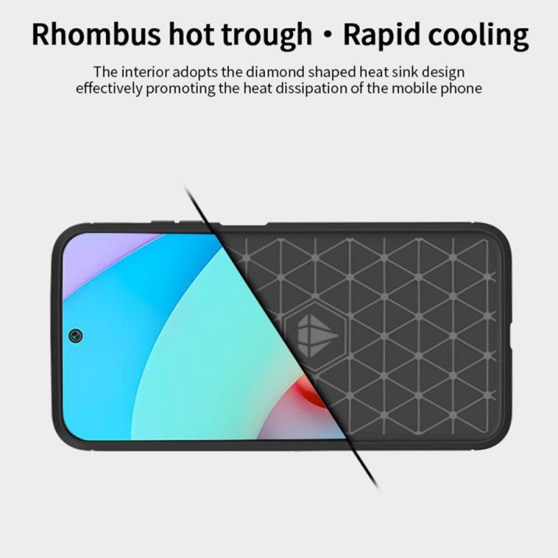 Hülle Für Xiaomi Redmi 10 Mofi Gebürstete Kohlefaser