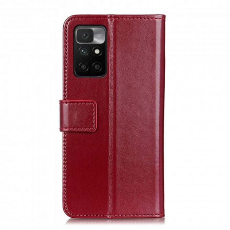 Lederhüllen Für Xiaomi Redmi 10 Dreifarbiger Ledereffekt
