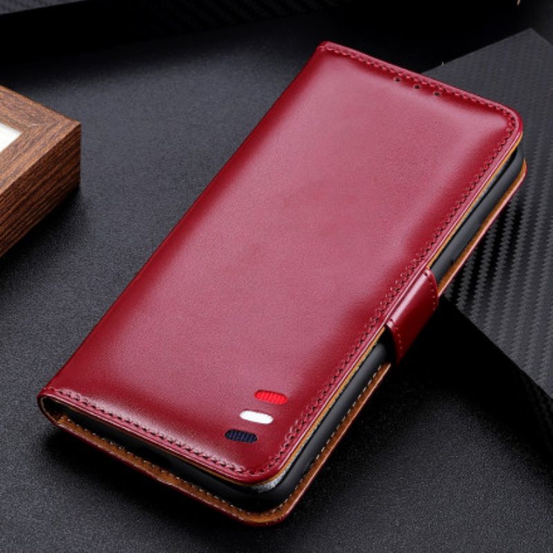Lederhüllen Für Xiaomi Redmi 10 Dreifarbiger Ledereffekt