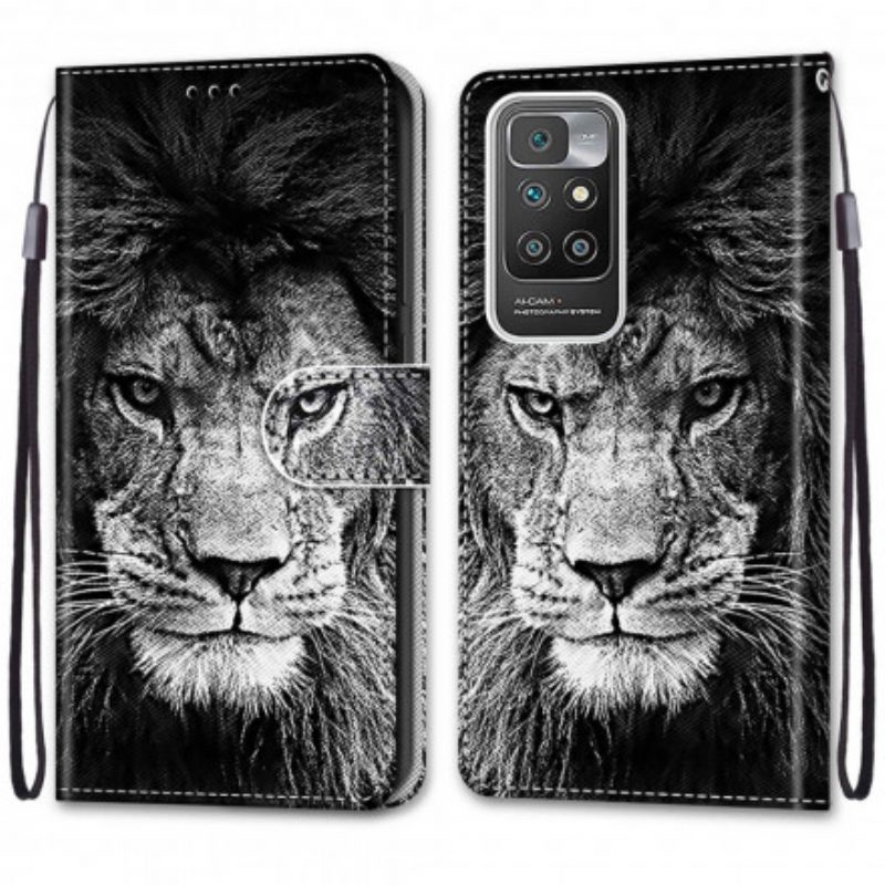 Lederhüllen Für Xiaomi Redmi 10 Katzenartig