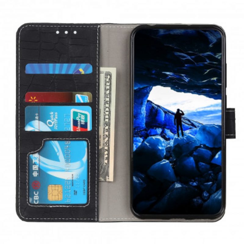 Lederhüllen Für Xiaomi Redmi 10 Vintage-krokodil-haut-stil