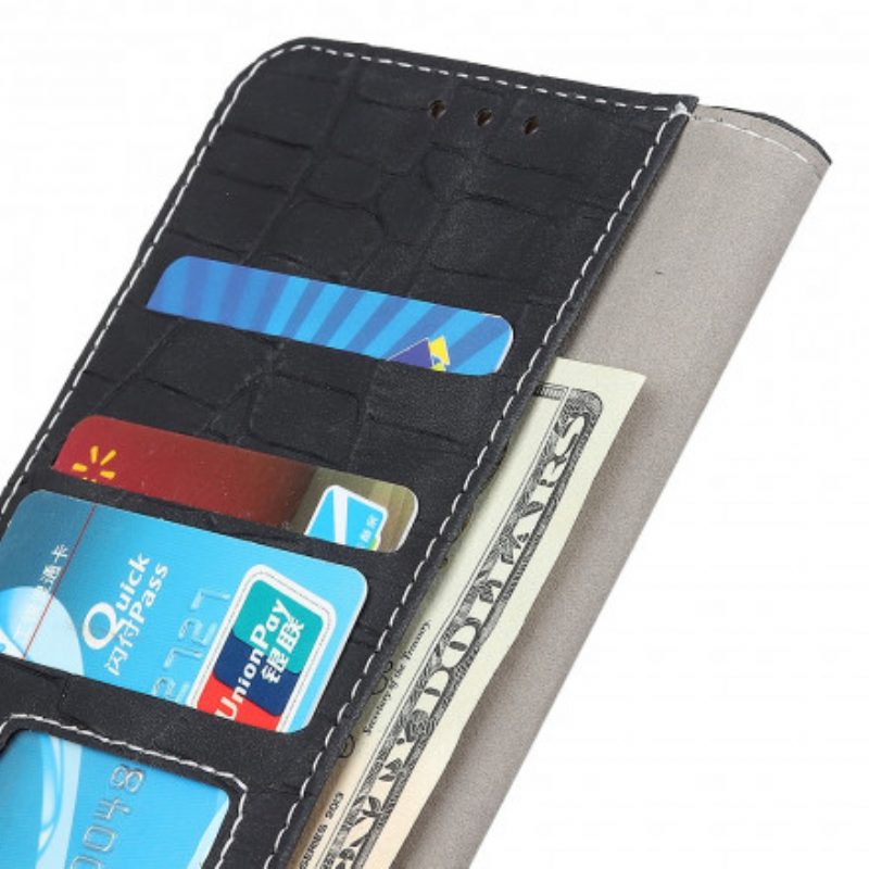 Lederhüllen Für Xiaomi Redmi 10 Vintage-krokodil-haut-stil