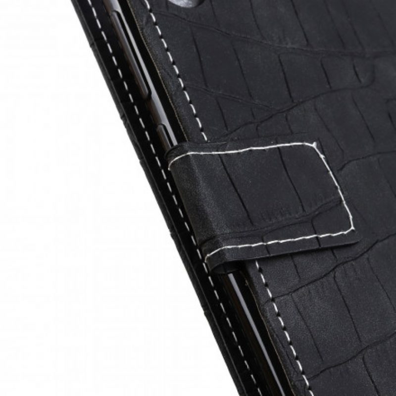 Lederhüllen Für Xiaomi Redmi 10 Vintage-krokodil-haut-stil