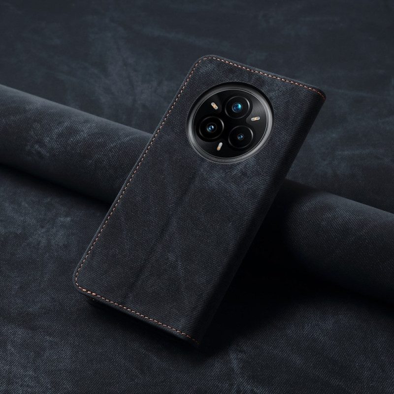 Flip Case Für Realme 14 Pro 5g Denim-stoff