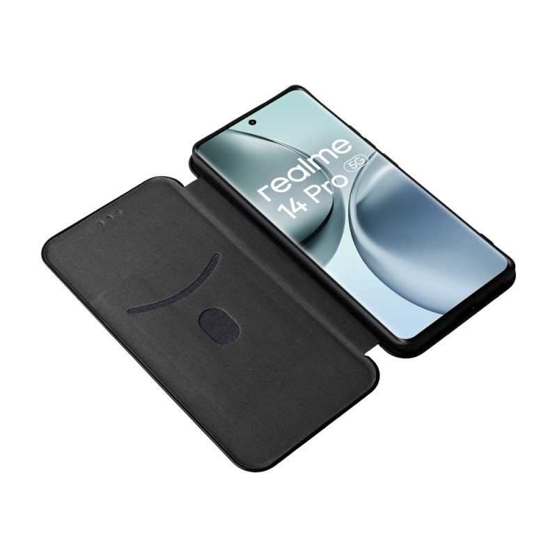 Flip Case Realme 14 Pro 5g Handyhülle Carbonfaser
