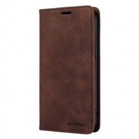 Flip Case Realme 14 Pro 5g Handyhülle Klassisches Wildleder Mit Rfid-schutz