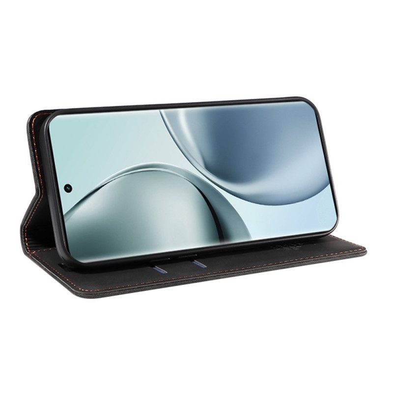 Flip Case Realme 14 Pro 5g Handyhülle Klassisches Wildleder Mit Rfid-schutz
