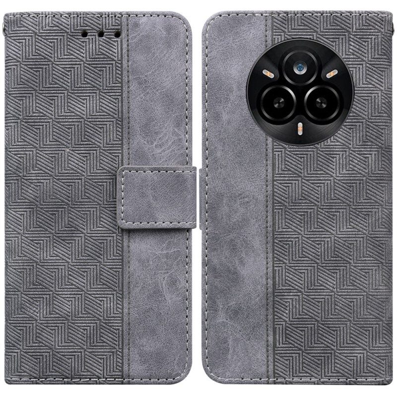 Lederhüllen Für Realme 14 Pro 5g Gewebtes Muster