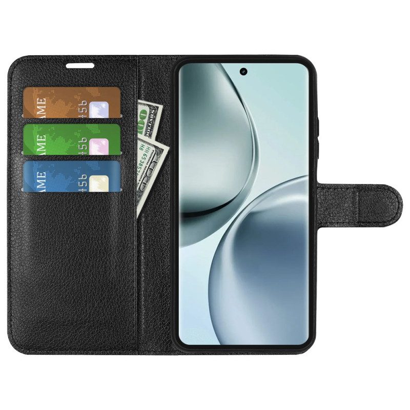 Lederhüllen Für Realme 14 Pro 5g Klassisches Litschi-kunstleder