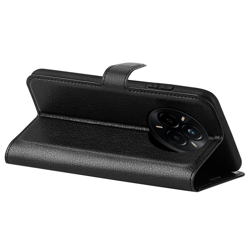 Lederhüllen Für Realme 14 Pro 5g Klassisches Litschi-kunstleder