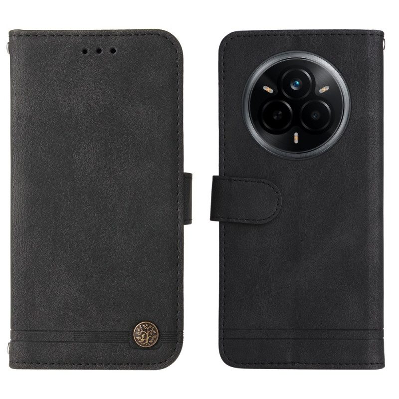 Lederhüllen Für Realme 14 Pro 5g Wildlederoptik Mit Nieten