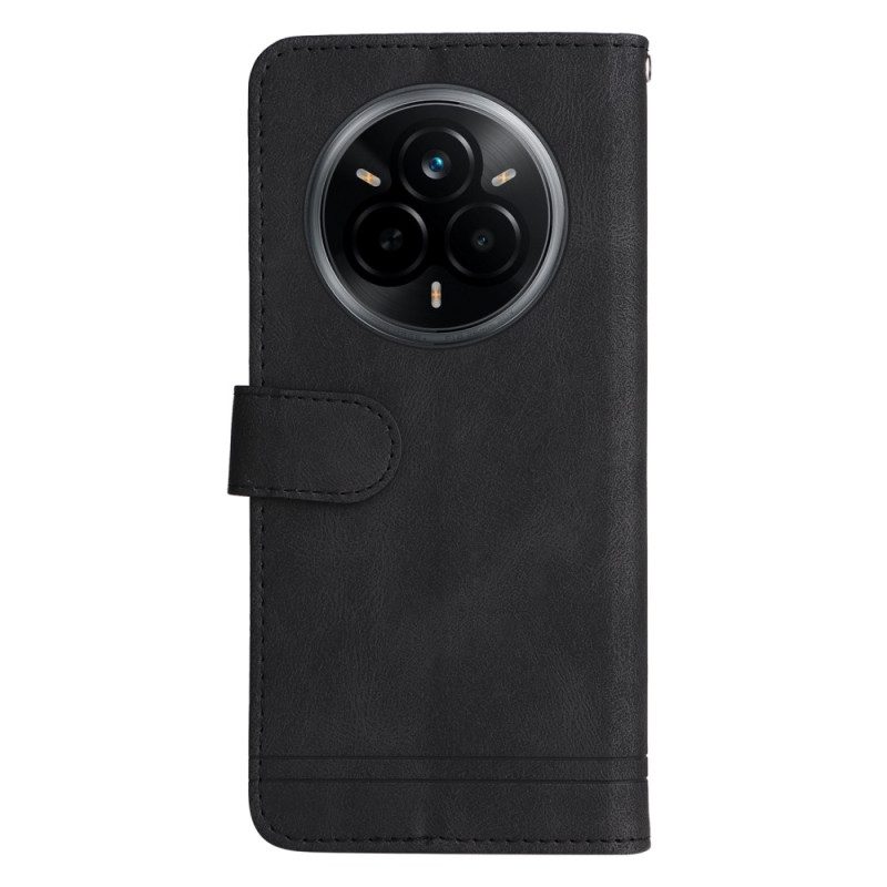 Lederhüllen Für Realme 14 Pro 5g Wildlederoptik Mit Nieten