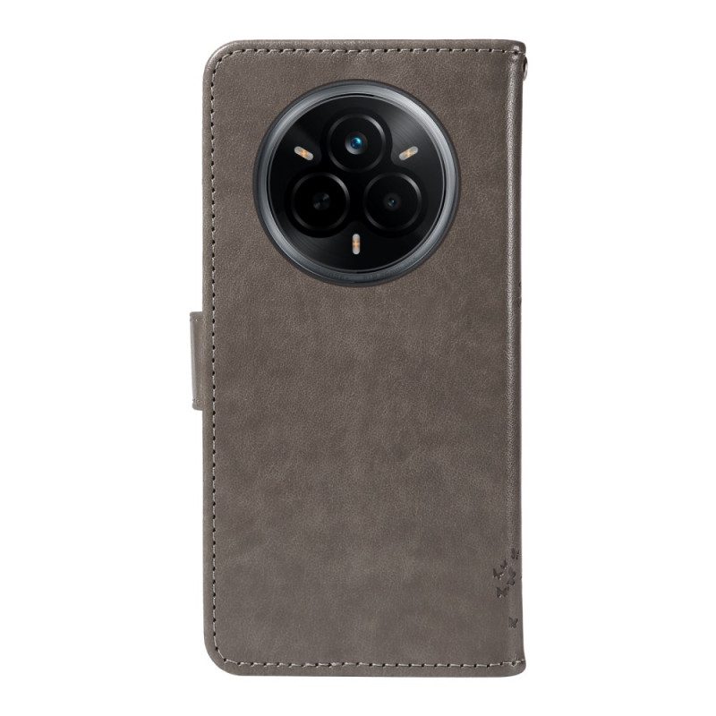 Lederhüllen Realme 14 Pro 5g Handyhülle Baum Und Katze