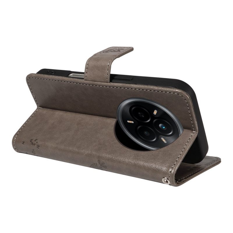 Lederhüllen Realme 14 Pro 5g Handyhülle Baum Und Katze