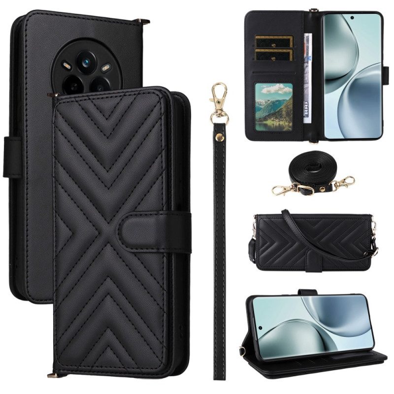 Lederhüllen Realme 14 Pro 5g Handyhülle Premium-version Mit Schultergurt