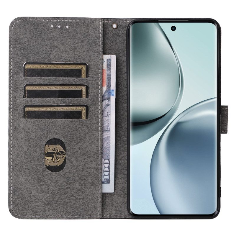 Lederhüllen Realme 14 Pro 5g Handyhülle Rfid-schutz Mit Riemen Und Wildlederoptik