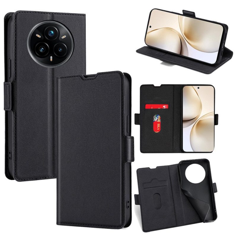 Lederhüllen Realme 14 Pro 5g Handyhülle Ultradünner Doppelverschluss