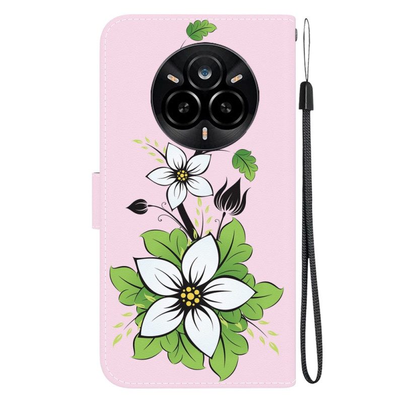 Lederhüllen Realme 14 Pro 5g Lilienmuster