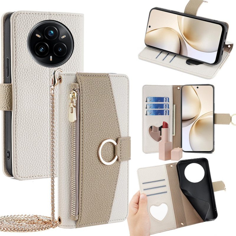 Lederhüllen Realme 14 Pro 5g Spiegel Und Kette