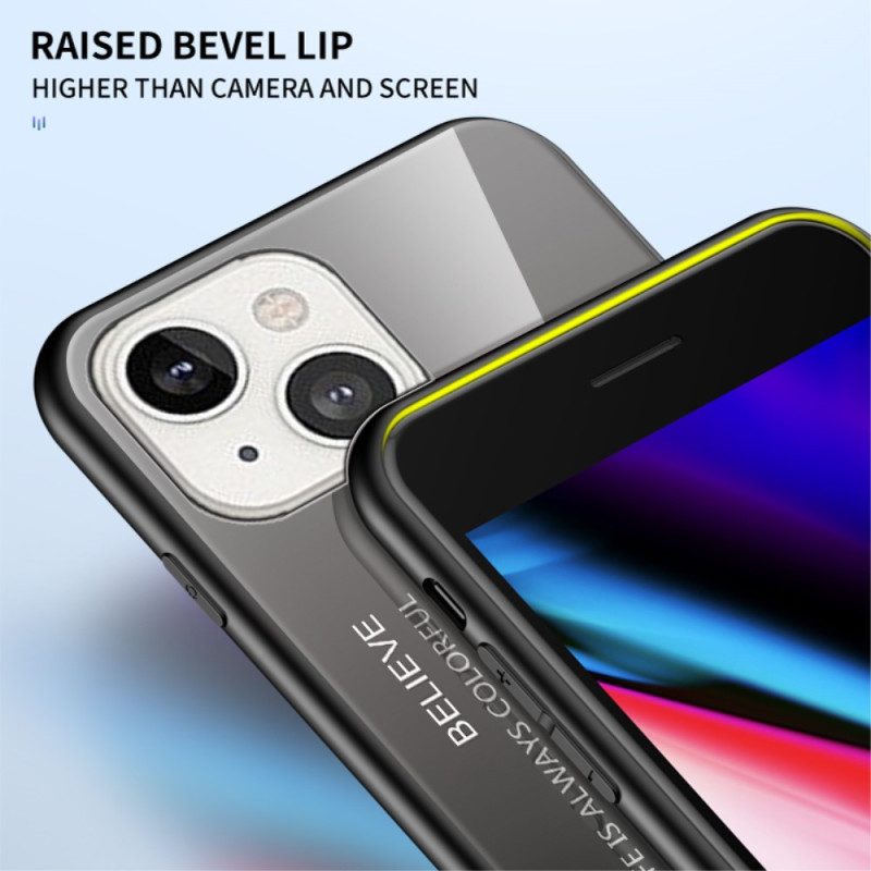 Handyhülle Für iPhone 14 Gehärtetes Glas Hallo