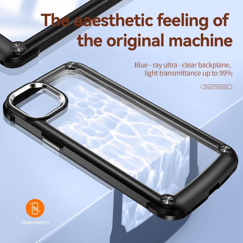 Handyhülle Für iPhone 14 Transparente Aluminiumlegierung