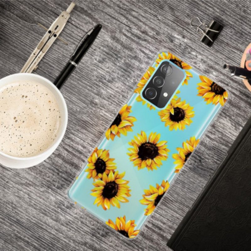 Handyhülle Für Samsung Galaxy A32 5G Sonnenblumen