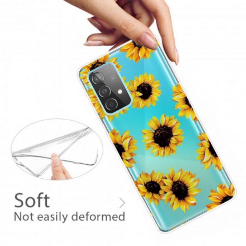 Handyhülle Für Samsung Galaxy A32 5G Sonnenblumen