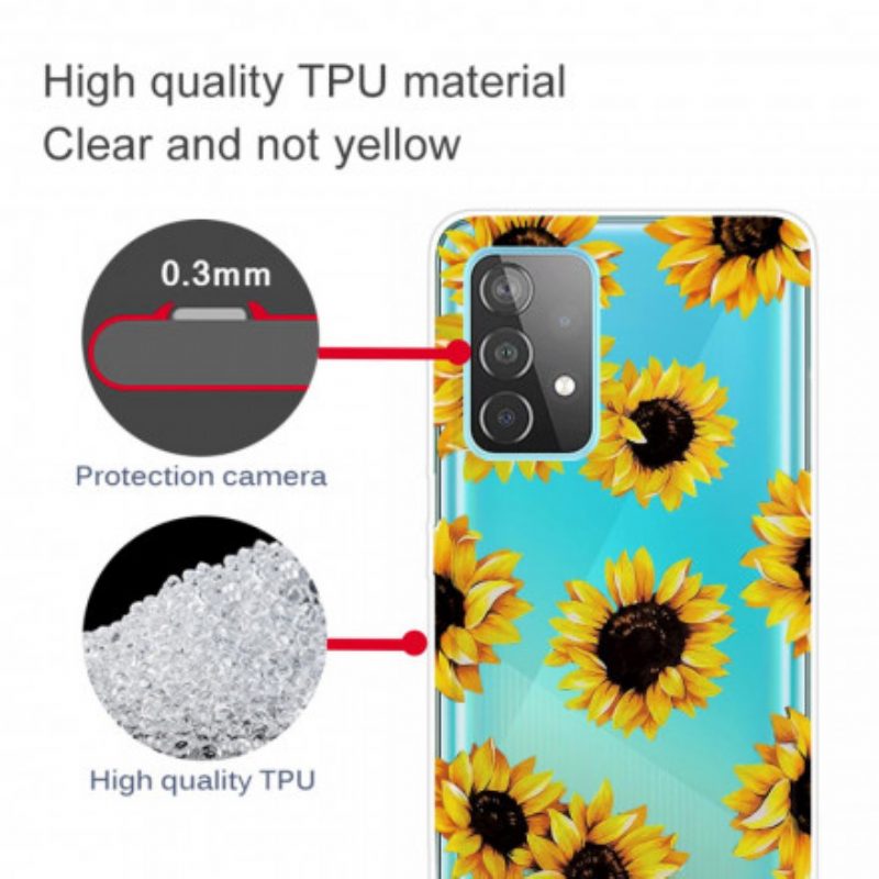 Handyhülle Für Samsung Galaxy A32 5G Sonnenblumen