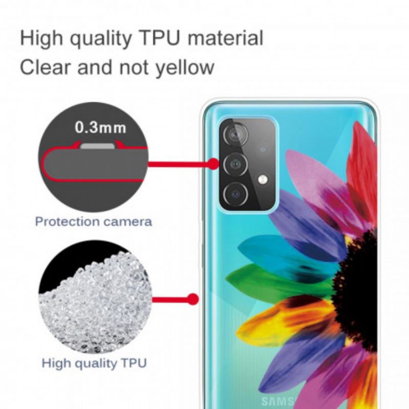 Hülle Für Samsung Galaxy A32 5G Bunte Blume