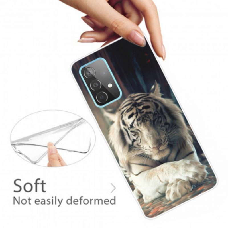 Hülle Für Samsung Galaxy A32 5G Flexibler Tiger