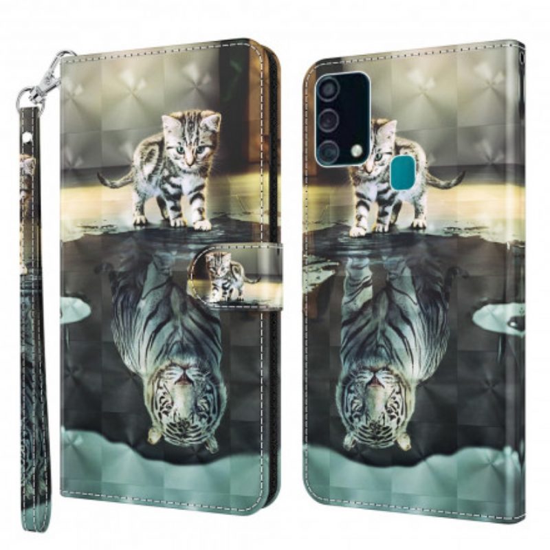 Lederhüllen Für Samsung Galaxy A32 5G Lichtfleck Ernest Der Tiger