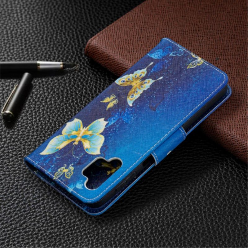Lederhüllen Für Samsung Galaxy A32 5G Schmetterlingskönige