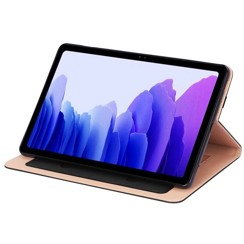 Case Für Samsung Galaxy Tab S8 / Tab S7 Lederstil Mit Riemen