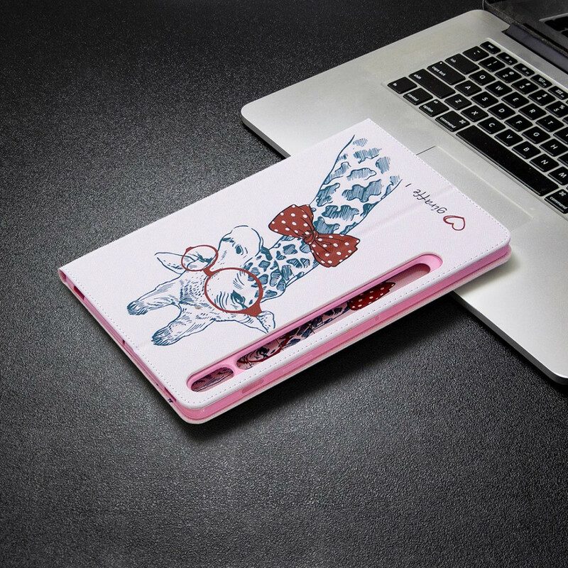 Lederhüllen Für Samsung Galaxy Tab S8 / Tab S7 Giraffen-druckmuster