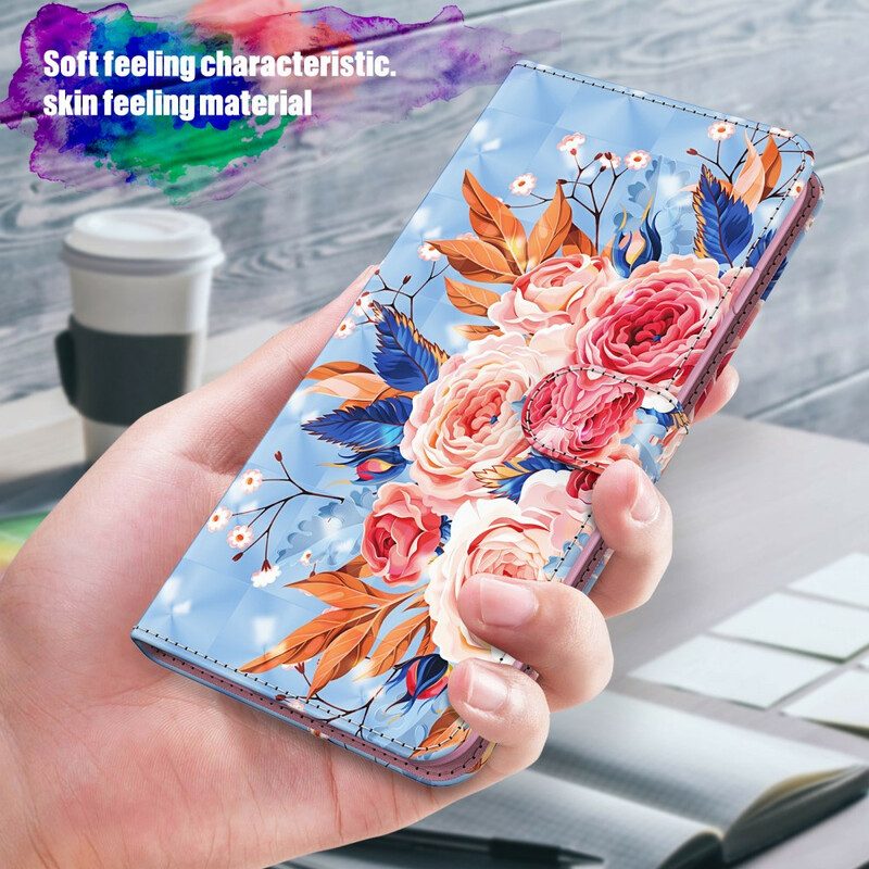 Lederhüllen Für Samsung Galaxy M12 / A12 Romantischer Lichtpunkt Mit Schlüsselband