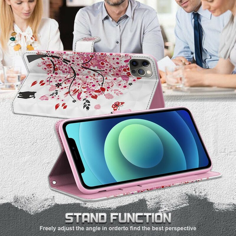 Lederhüllen Für Samsung Galaxy M12 / A12 Rosa Baum